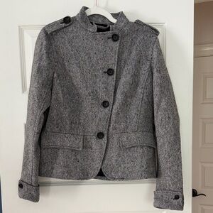 GAP Women's Charcoal Tweed Blazer